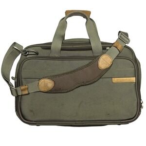 Briggs & Riley Ballistic Nylon Briefcase Olive Green Laptop Messenger Bag